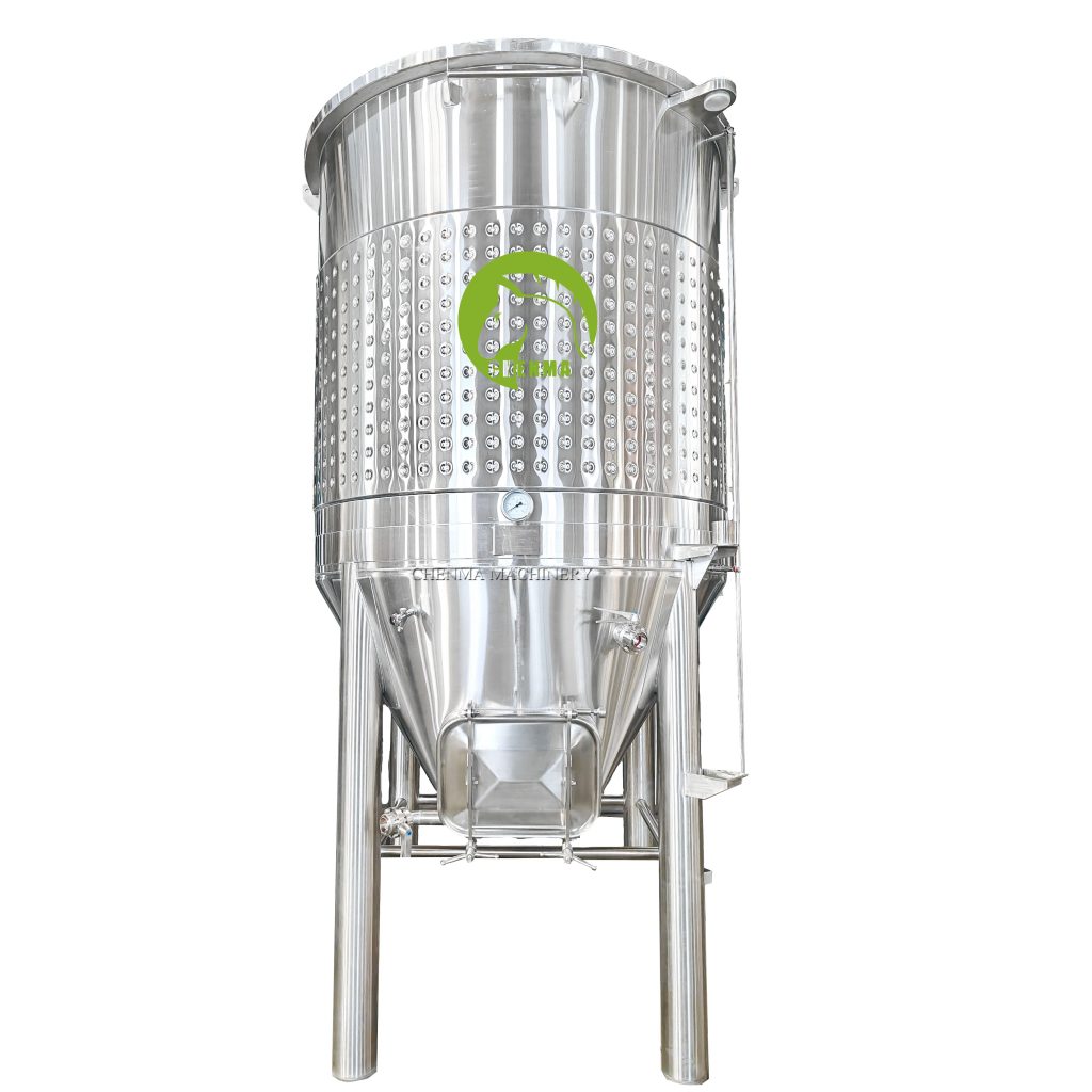 5000L concial bottom floating lid wine tank 