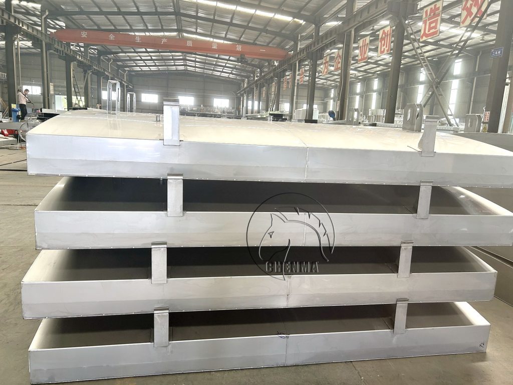 5000L square storage silo lids