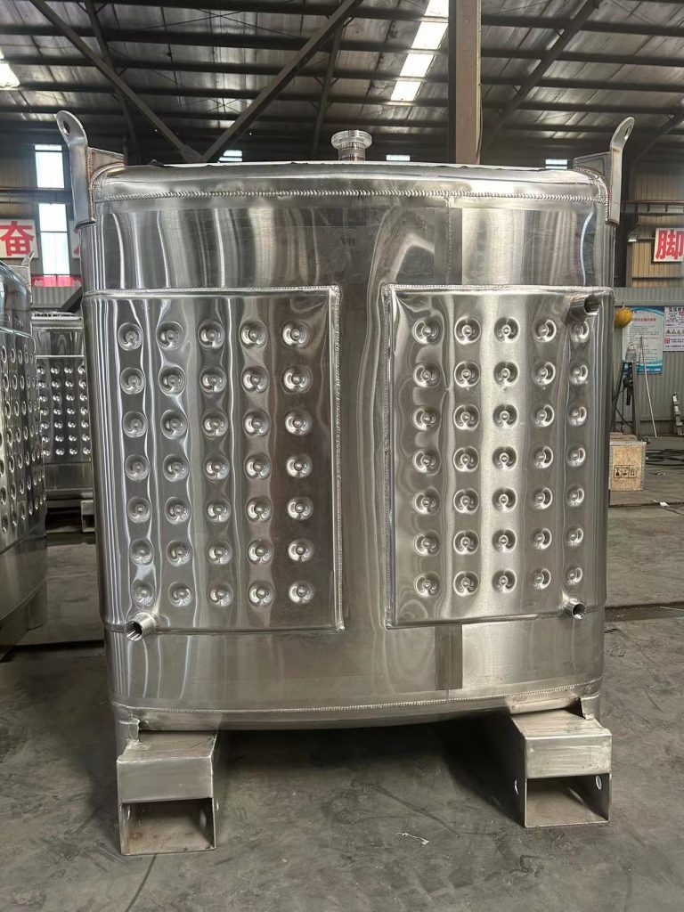 1000liter ibc tank with cooling jacket