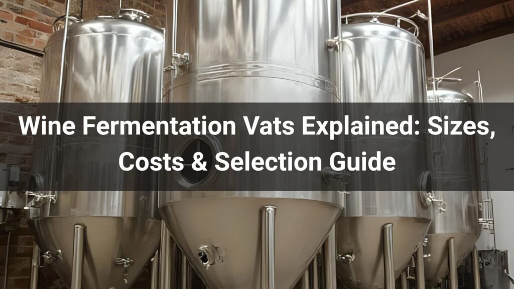 Wine Fermentation Vats Explained: Sizes, Costs & Selection Guide