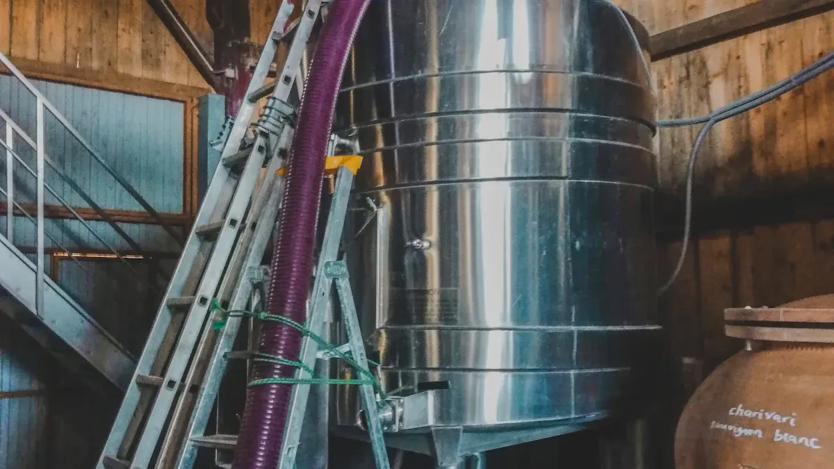 Wine Fermentation Tank Cleaning