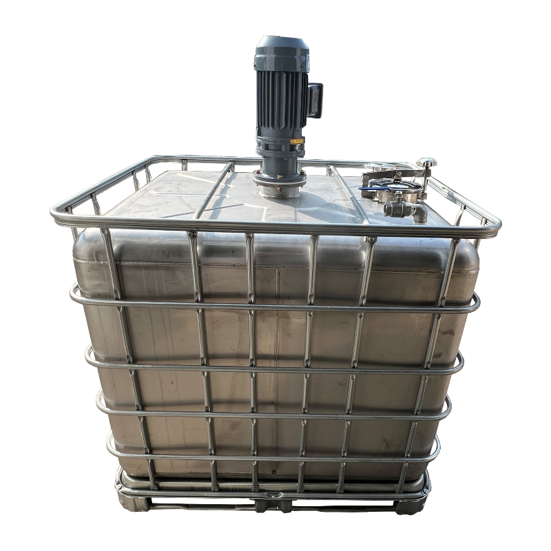1000L Stainless IBC Tank with Agitator
