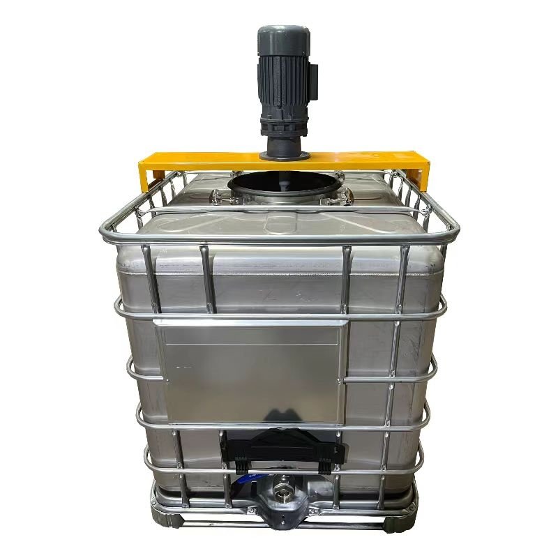1000L Stainless IBC Tank with Agitator