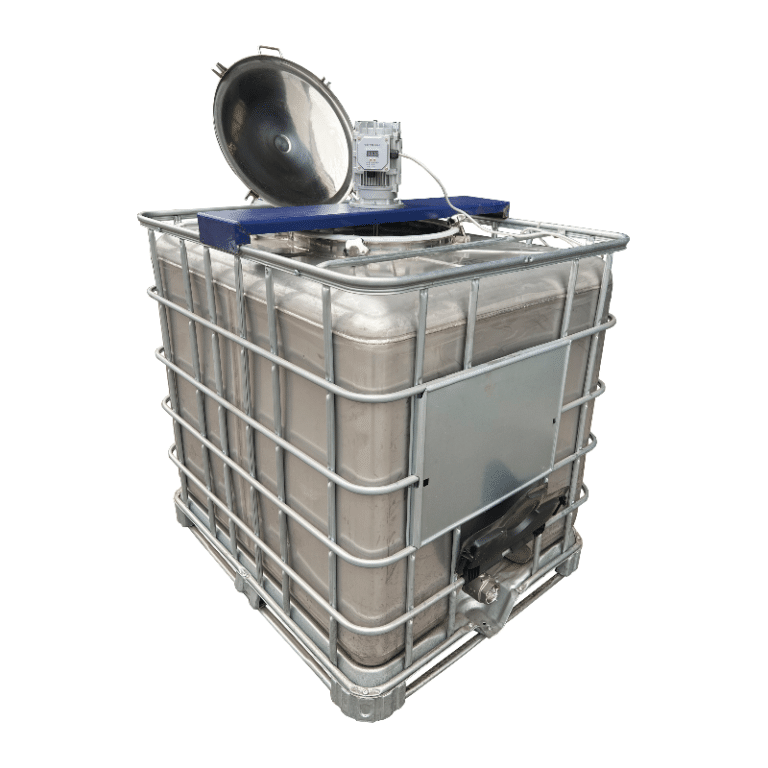1000L Stainless IBC Tank with Agitator