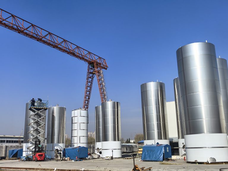 50Ton Stainless Steel Raw Milk Silo