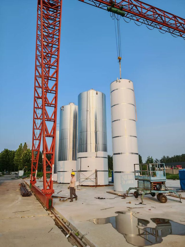 50Ton Stainless Steel Raw Milk Silo