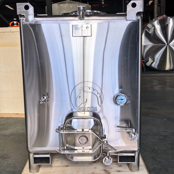 1500L Stackable Stainless Steel Wine Square Tank