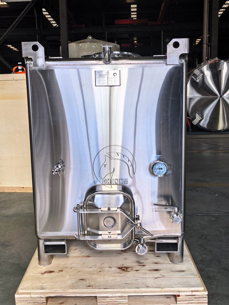1500L Stackable Stainless Steel Wine Square Tank