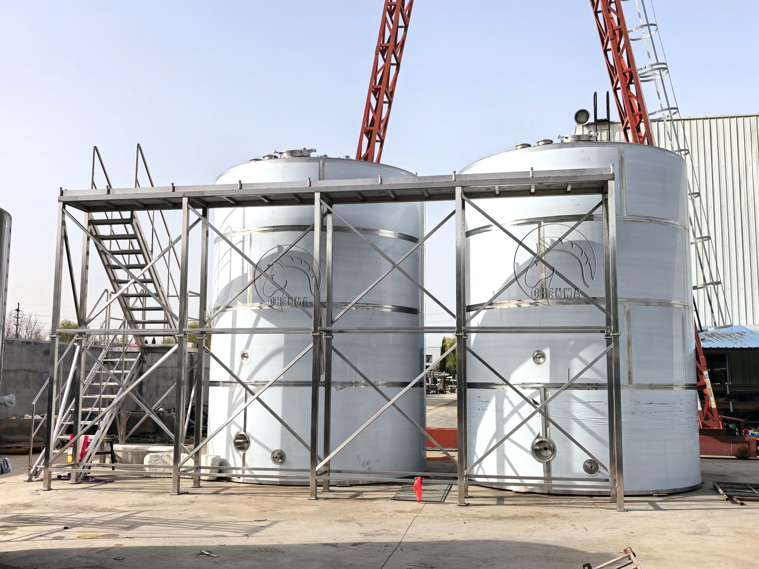 45tons stainless steel edible oil storage tank