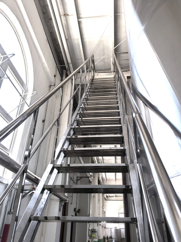 catwalk for brandy storage tanks