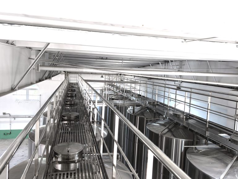 catwalk for brandy storage tanks