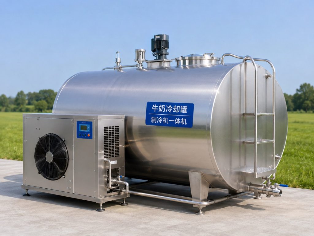 horizontal fresh milk cooling tank