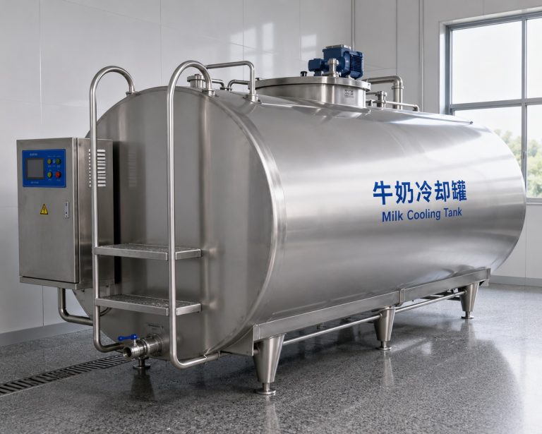 horizontal fresh milk cooling tank