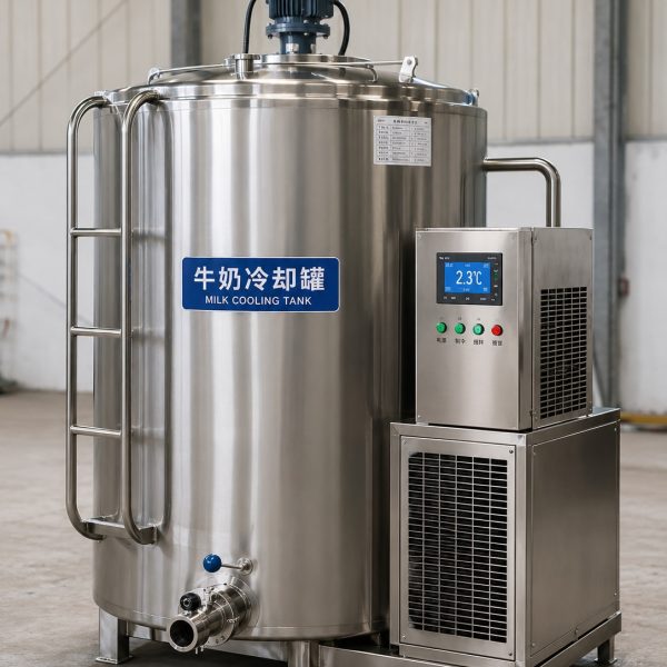 vertical fresh milk cooling tank